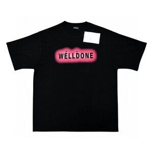 We11done Red American Pure Cotton Short-Sleeved Shirt